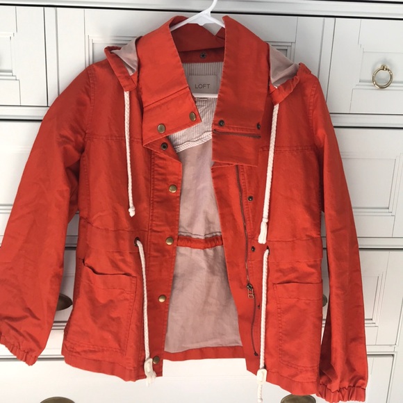 LOFT Jackets & Blazers - Orange lightweight jacket